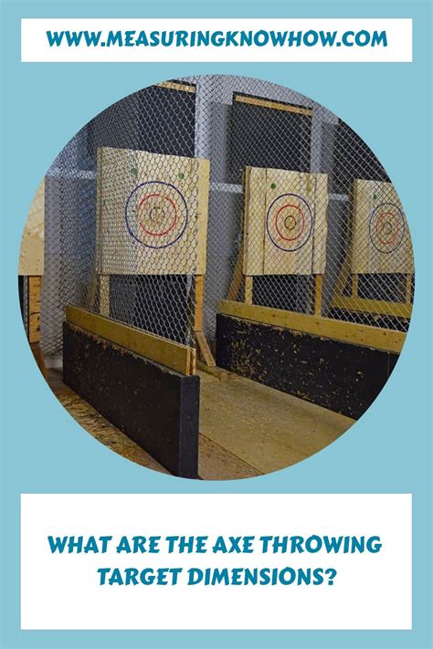 Guides to Axe Throwing Target Dimensions.